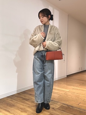 「SENSEOFPLACE」｜「アイテム（ブルゾン）」を使った、wakanaさん（レディース・158cm）の秋コーディネート