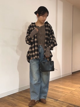 「アイテム（その他シューズ）」を使った、wakanaさん（レディース・158cm）の秋コーディネート