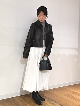 「アイテム（その他アウター）」を使った、wakanaさん（レディース・158cm）の秋コーディネート