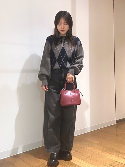 ポロシャツジャガードセーター（ニット/セーター）｜SENSE OF PLACE by