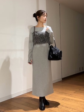 「アイテム（キャミソール）」を使った、wakanaさん（レディース・158cm）の秋コーディネート