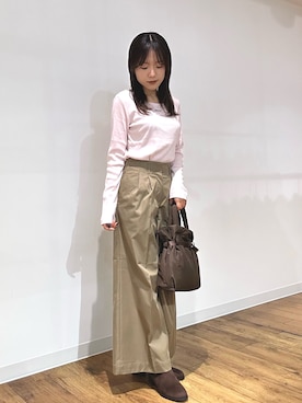 「アイテム（ブーツ）」を使った、wakanaさん（レディース・158cm）の秋コーディネート