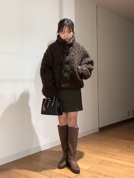 「アイテム（ブルゾン）」を使った、wakanaさん（レディース・158cm）の秋コーディネート