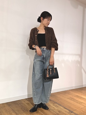 「アイテム（キャミソール）」を使った、wakanaさん（レディース・158cm）の秋コーディネート
