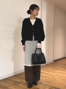 「アイテム（ワンピース/ドレス）」を使った、wakanaさん（レディース・158cm）の秋コーディネート
