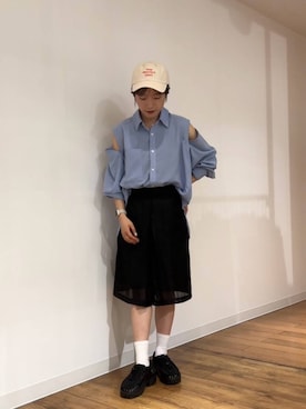 「バミューダパンツ」｜wakanaさん（レディース・158cm）の夏コーディネート