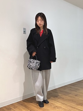 「アイテム（ニット/セーター）」を使った、wakanaさん（レディース・158cm）の秋コーディネート