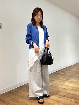 「RODE SKO（ロデスコ）のアイテム」を使った、wakanaさん（レディース・158cm）の夏コーディネート