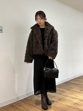 wakanaさん（レディース・158cm）の冬コーディネート