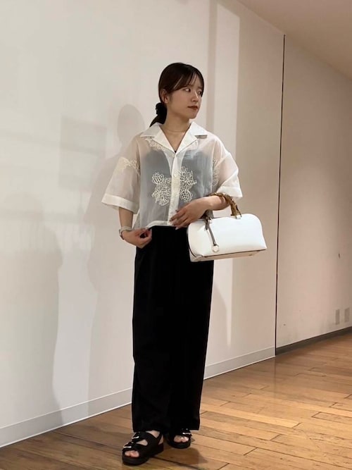 セール】インドシシュウクロップドシャツ（シャツ/ブラウス）｜SENSE