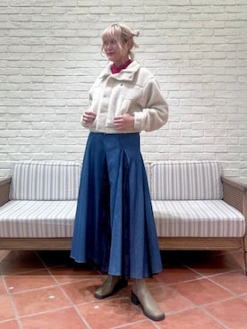 「Ray BEAMS（レイビームス）のアイテム（ブルゾン）」を使った、Ray BEAMSさん（レディース・165cm）の秋コーディネート
