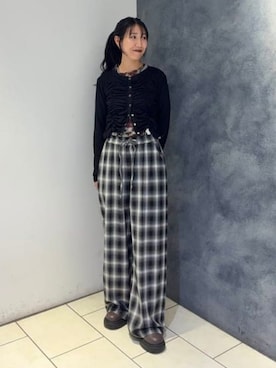 「Ray BEAMS（レイビームス）のアイテム（その他パンツ）」を使った、Ray BEAMSさん（レディース・157cm）の秋コーディネート