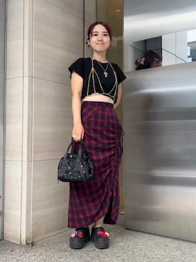「Ray BEAMS（レイビームス）のアイテム」を使った、Ray BEAMSさん（レディース・156cm）の夏コーディネート