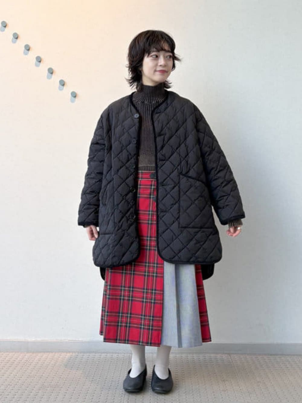 あ*☻様 【美品】Ray BEAMS チェック切り替えキルトスカート Ray BEAMS（レイビームス）の「チェック 切り替え キルト