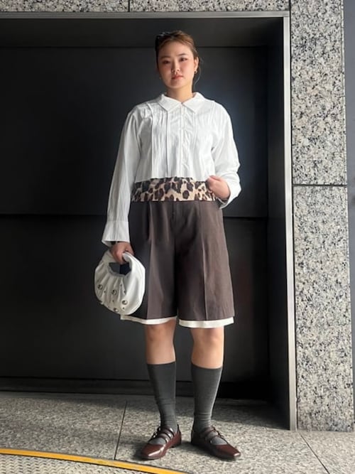 ブラウス シャツ RBS / カットオフ クロップド シャツ レディース RBS ブラウス シャツ / カットオフ クロップド レディース
