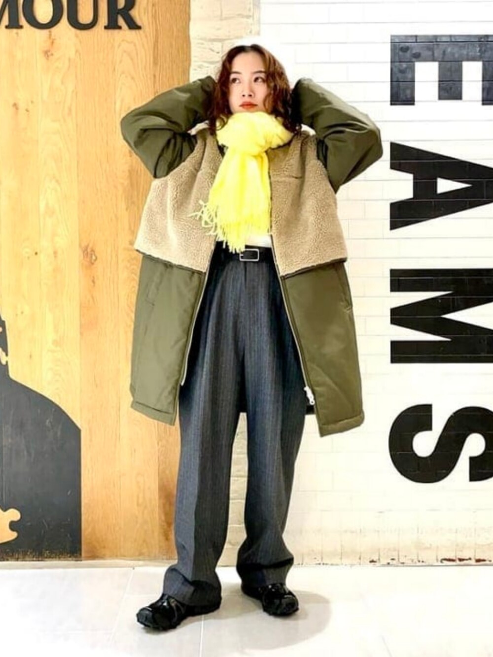 Ray BEAMS / ボア キリカエ ジップ コートを使った人気