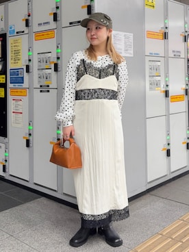 Ray BEAMSさん（レディース・153cm）の冬コーディネート