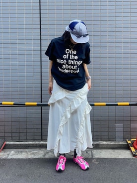 「Ray BEAMS（レイビームス）のアイテム」を使った、Ray BEAMSさん（レディース・168cm）の夏コーディネート