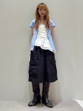 「Ray BEAMS（レイビームス）のアイテム（パンツ）」を使った、Ray BEAMSさん（レディース・157cm）の春コーディネート