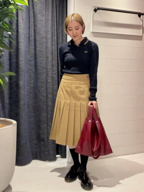 Ray BEAMS 【別注】FRED PERRY / Pleated Skirt Ray BEAMS（レイ ビームス）【別注】FRED PERRY / Pleated Skirt
