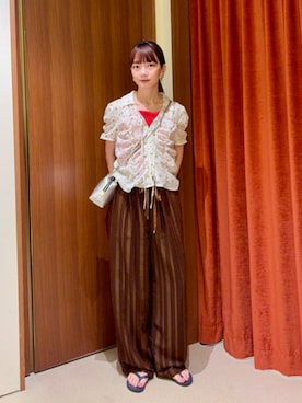 Ray BEAMSさん(レディース・156cm)の夏コーディネート