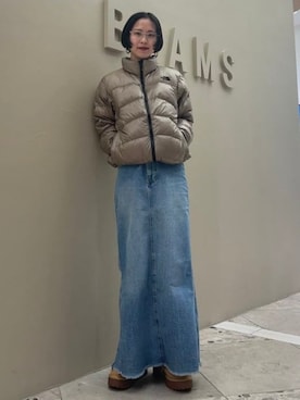 「アイテム（メガネ）」を使った、Ray BEAMSさん（レディース・158cm）の秋コーディネート