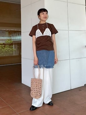 Ray BEAMSさん(レディース・153cm)の夏コーディネート