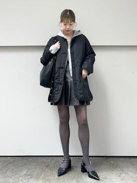 Ray BEAMSさん（レディース・159cm）の冬コーディネート