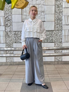 「Ray BEAMS（レイビームス）のアイテム（その他パンツ）」を使った、Ray BEAMSさん（レディース・160cm）の秋コーディネート