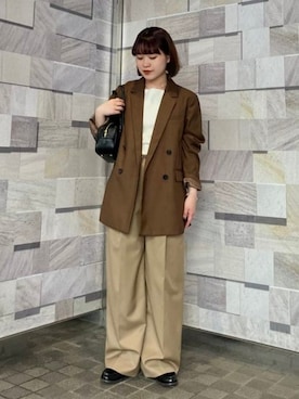 「アイテム（キャミソール）」を使った、Ray BEAMSさん（レディース・154cm）の秋コーディネート