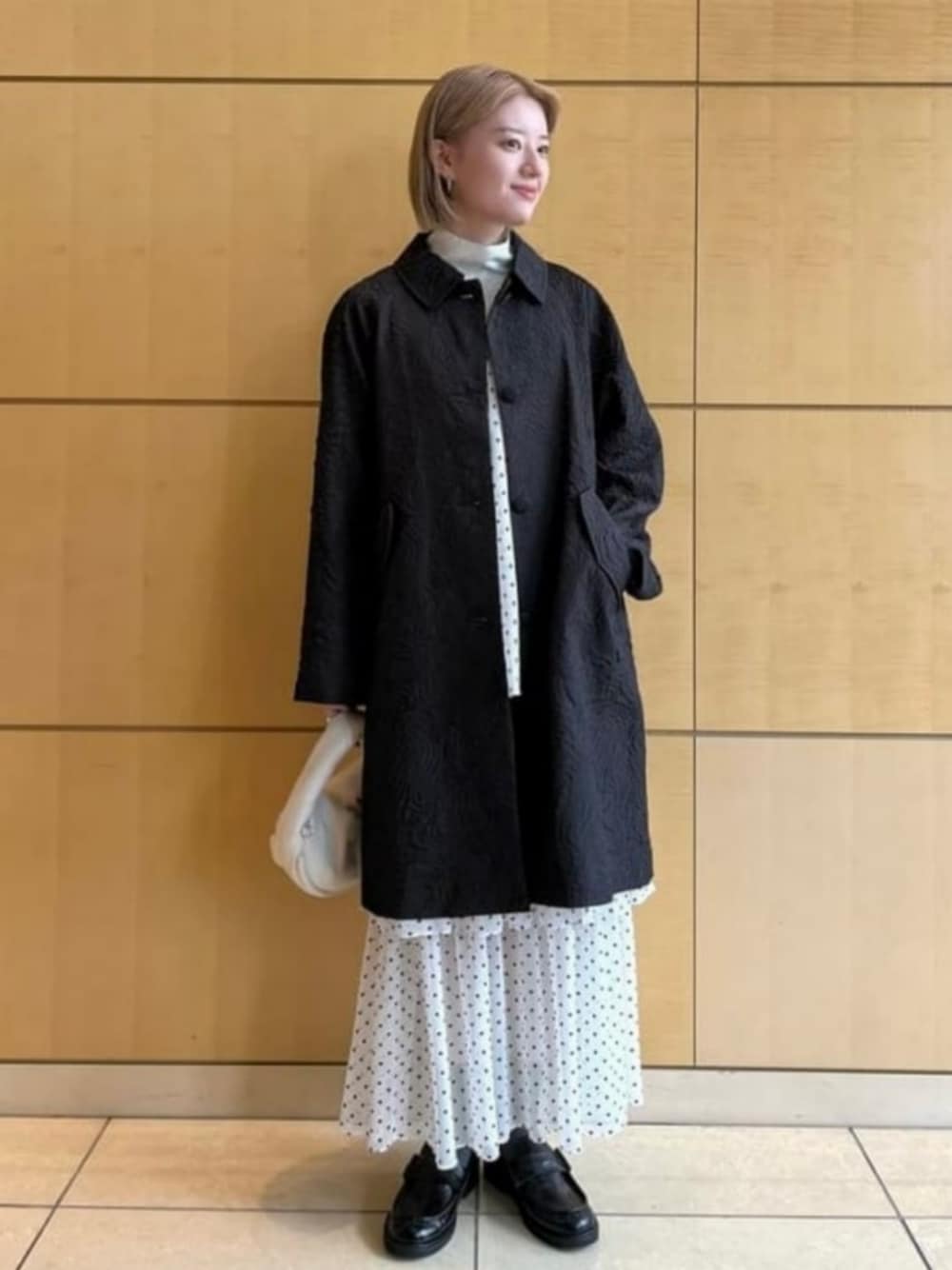 Ray Beams フクレ ジャカード ステンカラーコート Ray BEAMS（レイビームス）の「Ray BEAMS / フクレ ジャカード