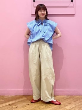 「Ray BEAMS（レイビームス）のアイテム」を使った、Ray BEAMSさん（レディース・158cm）の夏コーディネート