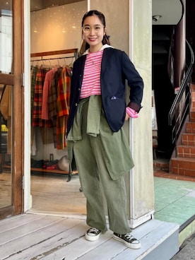 Ray BEAMSさん（レディース・158cm）の冬コーディネート