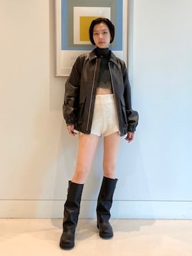 「Ray BEAMS（レイビームス）のアイテム（ブルゾン）」を使った、Ray BEAMSさん（レディース・164cm）の夏コーディネート
