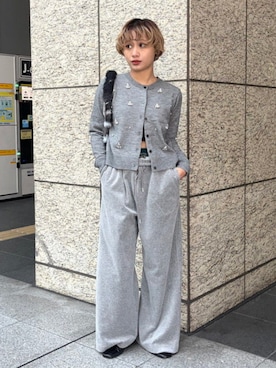 「アイテム（スウェットパンツ）」を使った、Ray BEAMSさん（レディース・149cm）の冬コーディネート