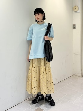 「FRED PERRY（フレッドペリー）のアイテム」を使った、Ray BEAMSさん（レディース・164cm）の夏コーディネート