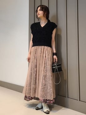 Ray BEAMSさん(レディース・160cm)の春コーディネート