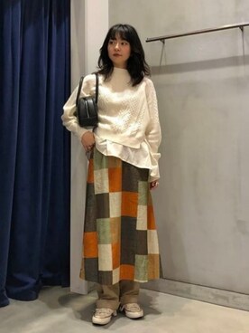 Ray BEAMSさん（レディース・162cm）の冬コーディネート