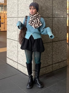 「着回しコーデ」｜Ray BEAMSさん（レディース・149cm）の冬コーディネート