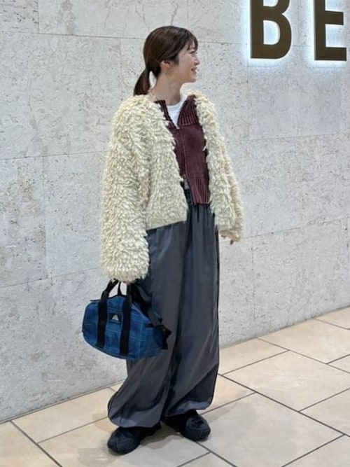 モールフェード ジップ カーディガン [手洗い可]（カーディガン/ボレロ