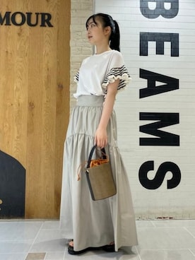 Ray BEAMSさん（レディース・158cm）の夏コーディネート