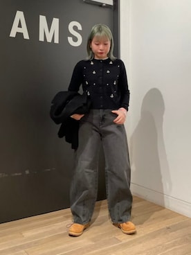 Ray BEAMSさん（レディース・154cm）の冬コーディネート