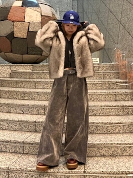 「アイテム（ブルゾン）」を使った、Ray BEAMSさん（レディース・148cm）の秋コーディネート