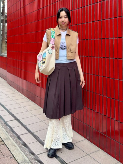 Ray BEAMS(レイビームス) 26SS ジップ ヨーク ベスト レディース Ray BEAMS - Ray BEAMS(レイビームス) 26SS ジップ ヨーク ベスト