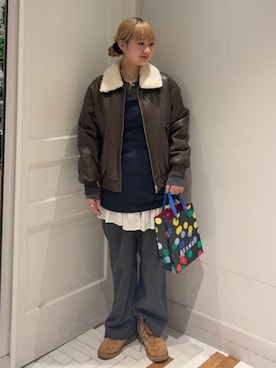 Ray BEAMSさん(レディース・160cm)の冬コーディネート