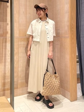 「Ray BEAMS（レイビームス）のアイテム」を使った、Ray BEAMSさん（レディース・162cm）の夏コーディネート