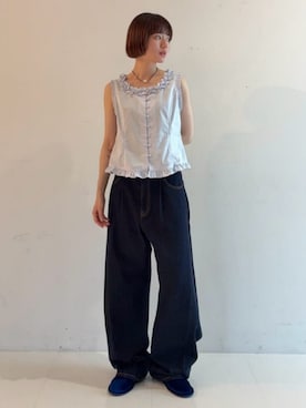 「Ray BEAMS（レイビームス）のアイテム」を使った、Ray BEAMSさん（レディース・163cm）の夏コーディネート