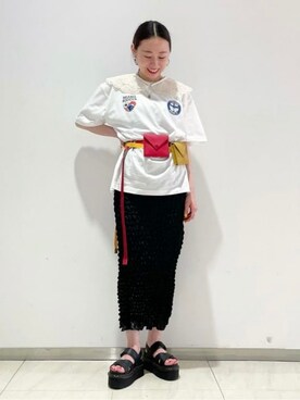 「Ray BEAMS（レイビームス）のアイテム（財布/小物）」を使った、Ray BEAMSさん（レディース・161cm）の春コーディネート