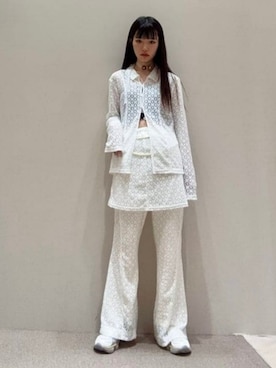 「Ray BEAMS（レイビームス）のアイテム（その他パンツ）」を使った、Ray BEAMSさん（レディース・157cm）の秋コーディネート