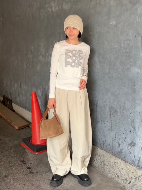 別注】athletic wear MASON / メッセージ ロングスリーブ T